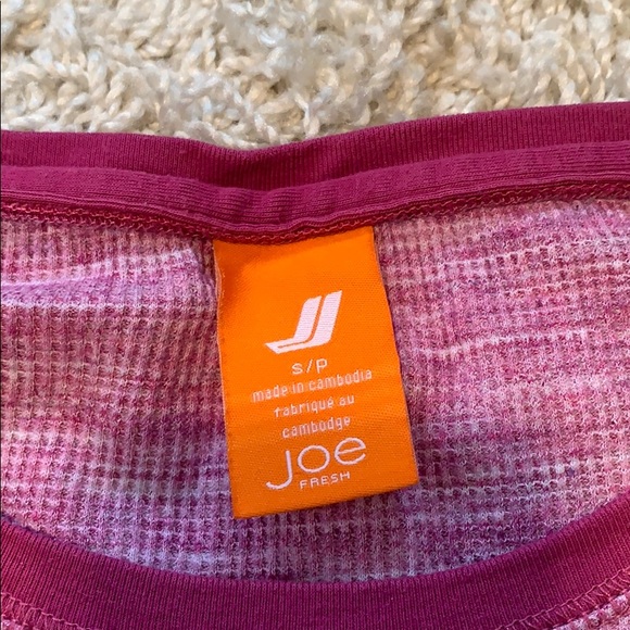 Pink Waffle Knit Long Sleeve Tee - Picture 2 of 3